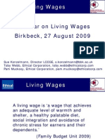 EC LCCGE Living Wages Debate 27 08 09