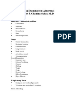 Lung Examination: Abnormal Arcot J. Chandrasekhar, M.D.: Steps