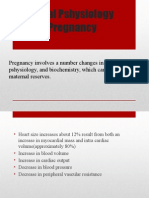 Maternal Pshysiology During Pregnancy
