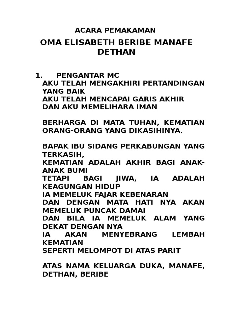 Acara Pemakaman