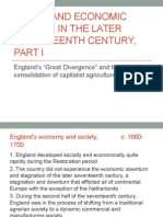 Social and Economic Change in the Later Seventeenth Century, Part I