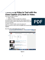 Transcribing Video To Text With The Close Caption PDF