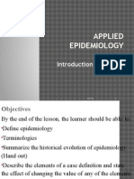 Applied Epidemiology - PPTX January 2015 Notes-2