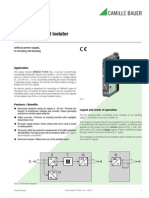 Sineax Ti 816 Passive DC Signal Isolator: Without Power Supply, in Carrying Rail Housing