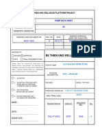 Pump Data Sheet