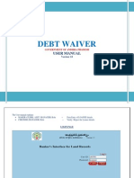 Debt Waiver User Manual