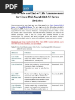 End-Of-Sale and End-Of-Life Announcement for Cisco 2960-S and 2960-SF Series Switches