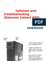 Installation and troubleshooting guide for Emerson Liebert PSP UPS