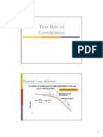 Time Rate of Consolidation