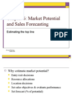 Chapter 6: Market Potential and Sales Forecasting: Estimating The Top Line