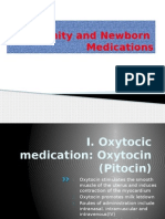 Maternity and Newborn Medication