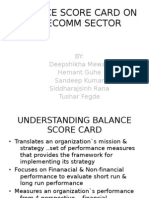 Balance Score Card On Telecomm Sector