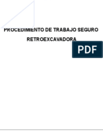 Procedimiento de Trabajo Seguro Retroexcavadora