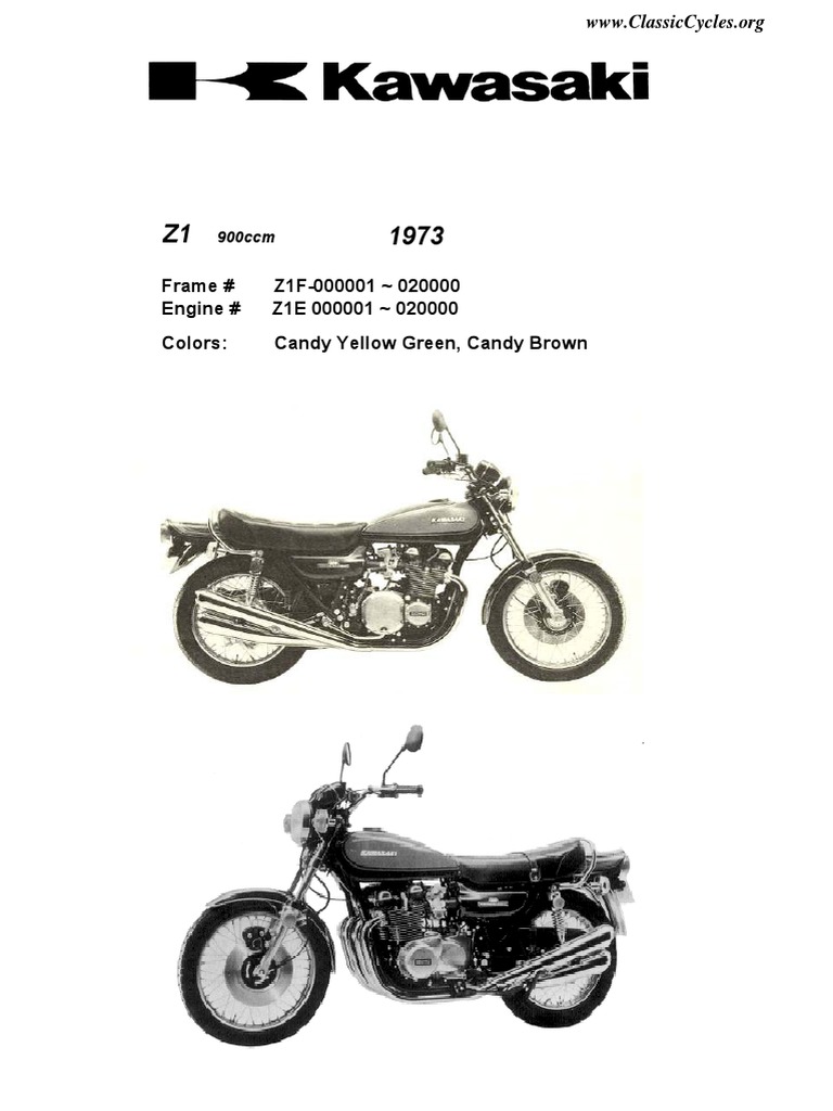 Kawasaki KZ900 ショップマニュアル Kawasaki Z1, Z1R, KZ900, KZ1000 Repair Manual 1973-1981 | Clymer