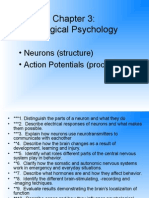 Biological Psychology: - Neurons (Structure) - Action Potentials (Process)