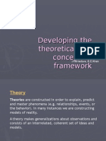 Developing The Theoretical and Conceptual Framework