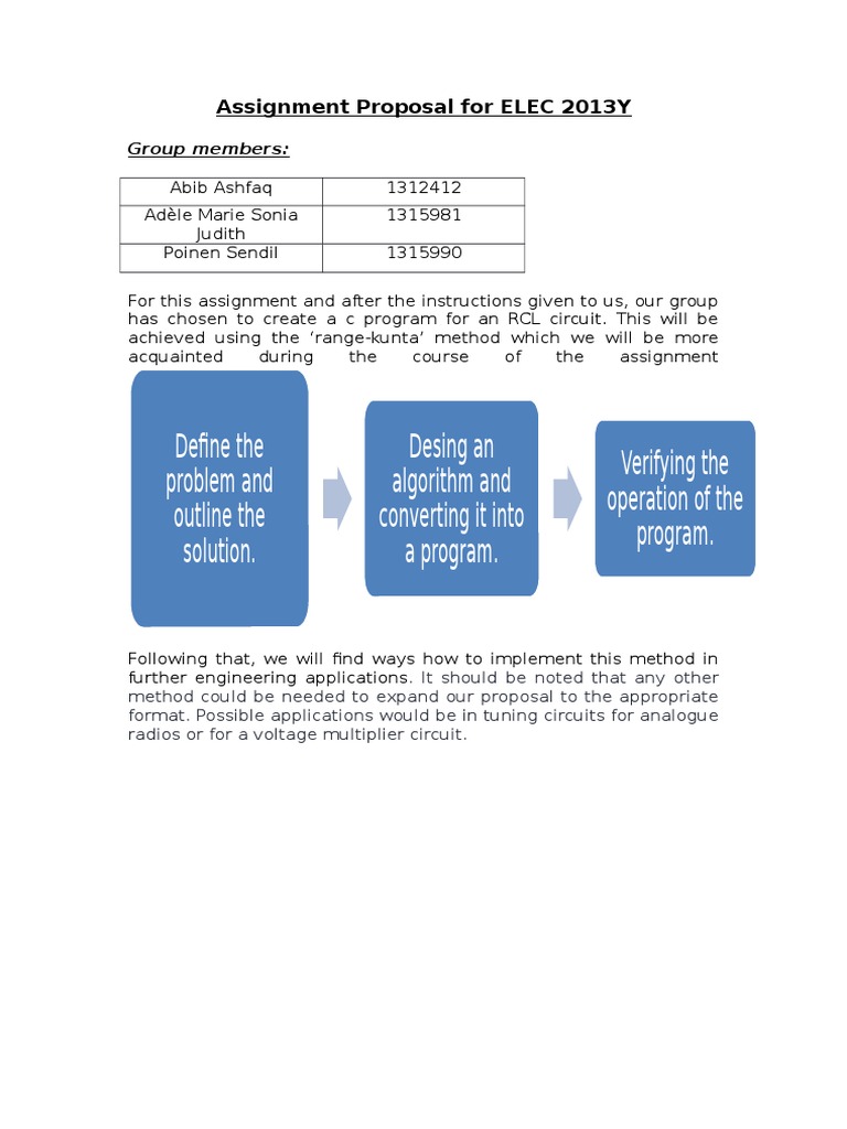 Assignment Proposal | PDF