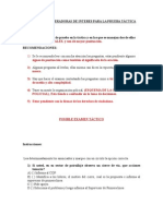 Preguntas Sin Contestar Generadoras de Interes para La Prueba Pruéba Táctica