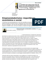 Empreendedorismo_ Importância Econômica e Social - Artigos - Acadêmico - Administradores