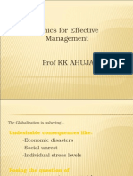 Ethics For Effective Management Prof KK Ahuja