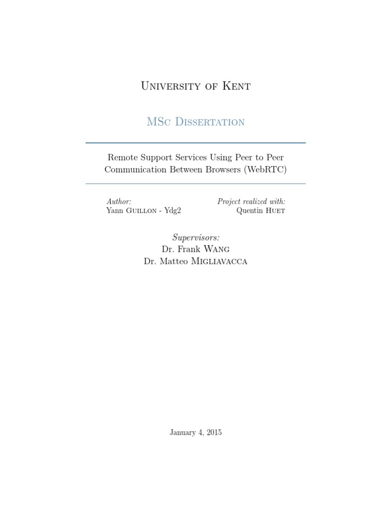 Msc Dissertation Yann Guillon Webrtc Hypertext Transfer