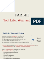 Tool Life Wear and Failure