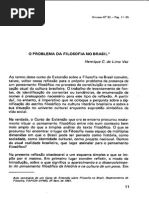 O Problema Da Filosofia No Brasil_Vaz