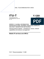 Itu-T: Mobile IP Services Over MPLS