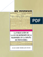 La publicación de la ley de represión de la Masonería en la España de la postguerra.