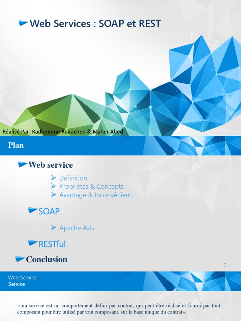 Web Services : SOAP vs REST | PDF | Service web | Transfert d'État ...