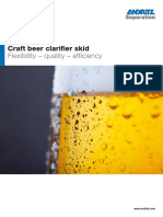 Andritz Craft beer clarifier skid