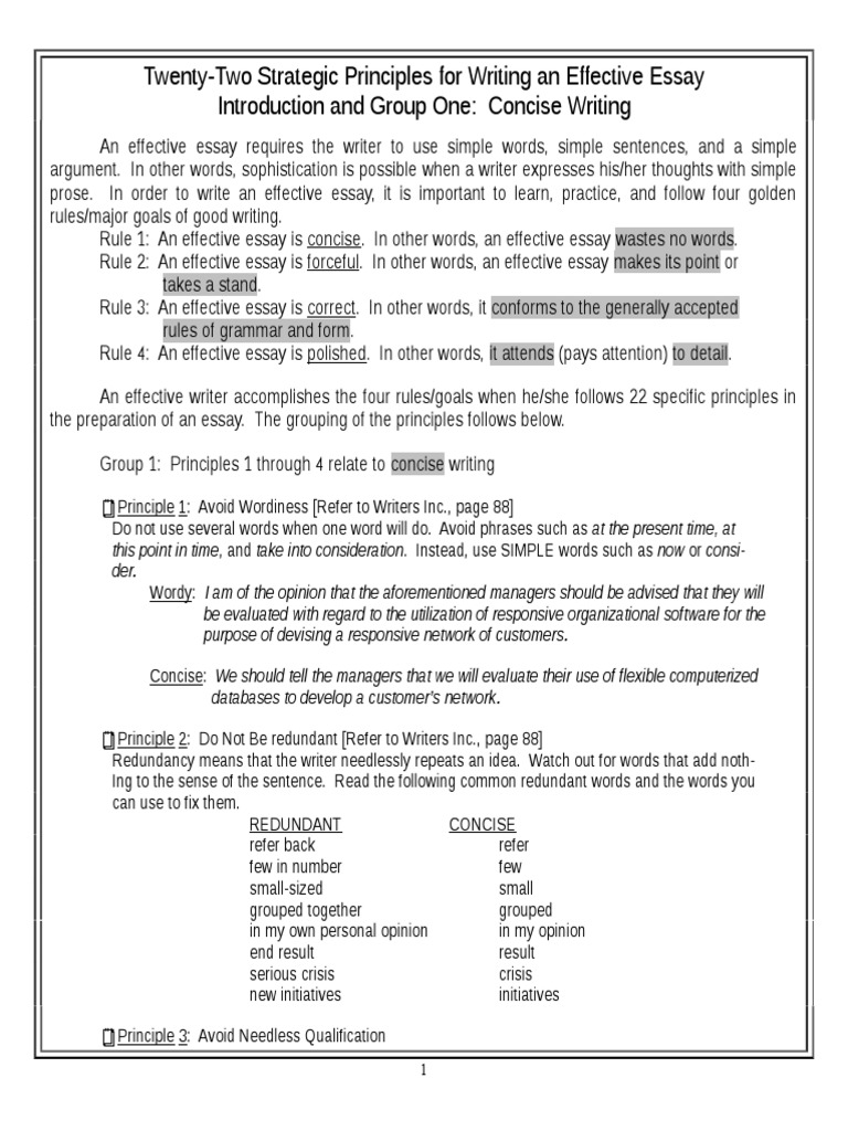 Lean writing principles picture