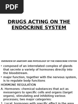 Drugs Acting On The Endocrine System Thyroid Glands