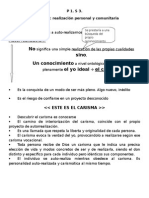 P 1. S 3. El Carisma Realización Personal y Comunitaria