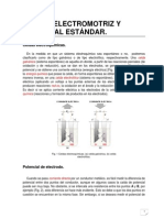 Fuerza Electromotriz Y Potencial Estándar.: Celdas Electroquímicas