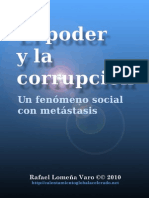 El Poder y La Corrupcion Un Fenomeno Social Con Metastasis