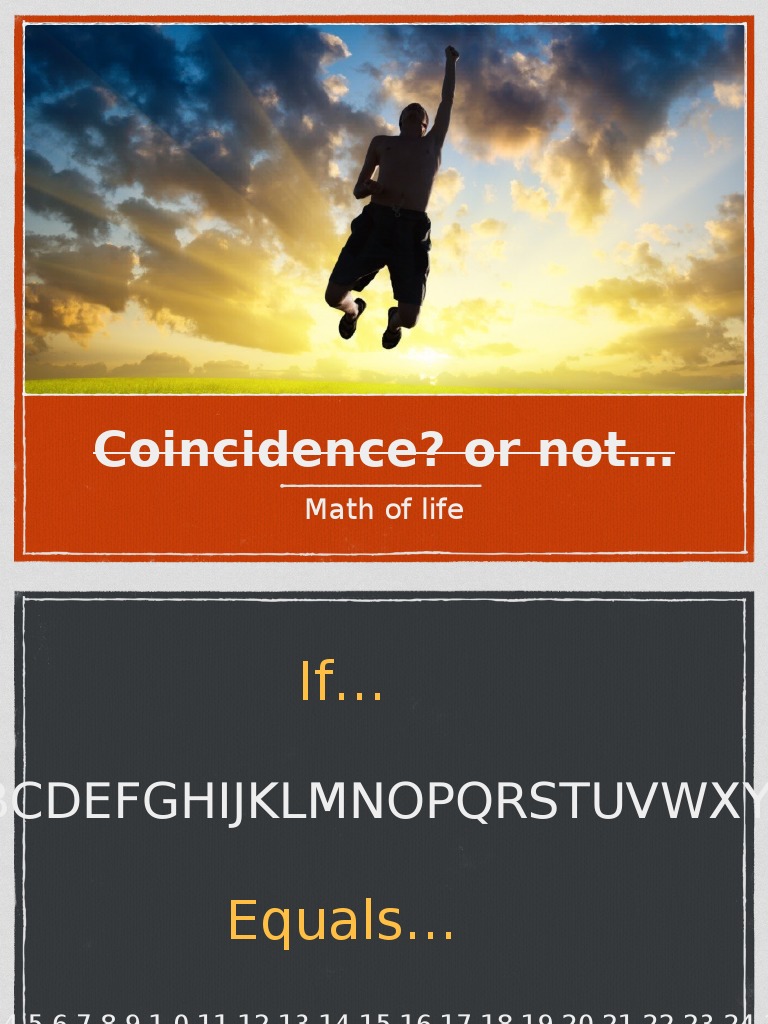 Coincidence? or Not : Math of Life | PDF