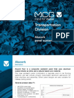 Transportation Division: Alucork Panel System