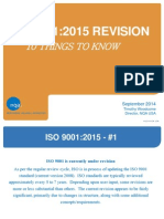 10 Things To Know About ISO 9001 2015