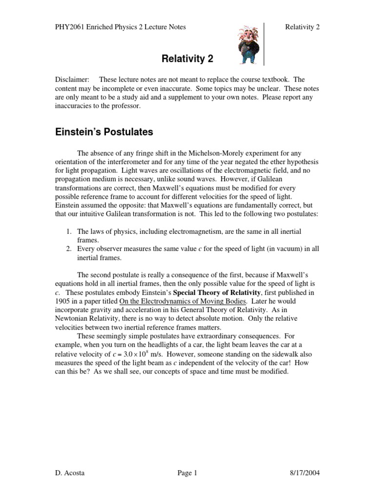 Relativity 2 | PDF | Special Relativity | General Relativity