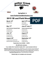 PCB 2015 Shoot Dates