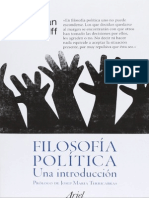 Wolff Jonathan - Filosofia Politica Una Introduccion