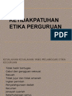 Ketidakpatuhan-Etika Perguruan