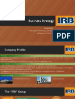 Project business strategy for IRB Infra