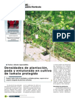 Revista: Densidades de Plantación, Poda y Entutorado en Cultivo de Tomate Protegido