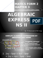 Nota Algebraic Expression II