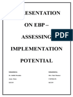 EBP - Implementation Potential