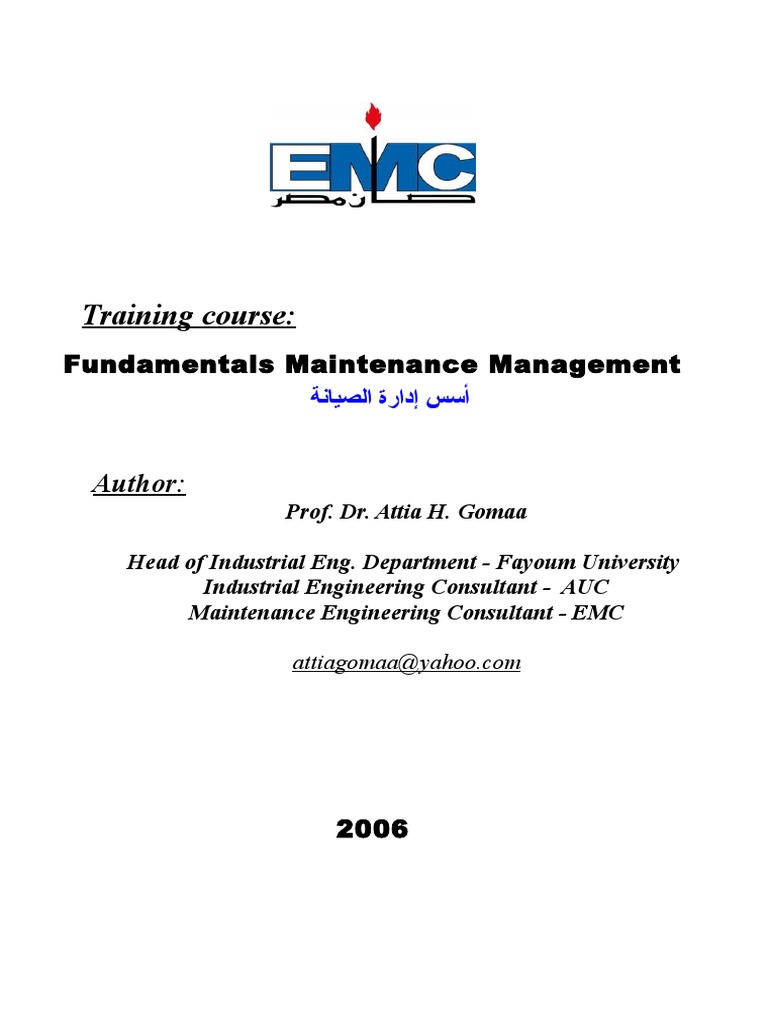 Maintenance Management Fundamentals Course | PDF | Reliability ...