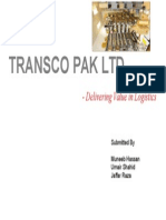 Transco Pak LTD: - Delivering Value in Logistics