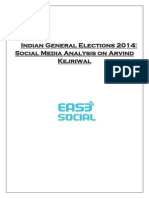 Social Media Sentiment Analysis On Arvind Kejriwal